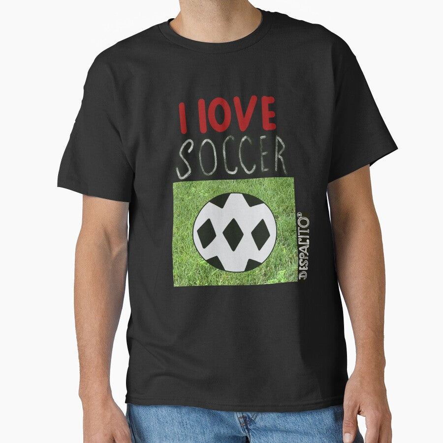 Despacito® I Love Soccer Ball Green Grass Text by DespacitoBrand