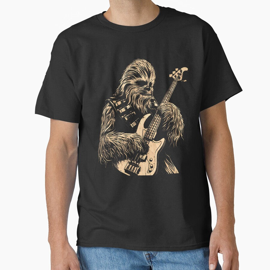 Chewie Playing Bass Guitar Funny Meme Chewie Cute Chewie by elihletoriong