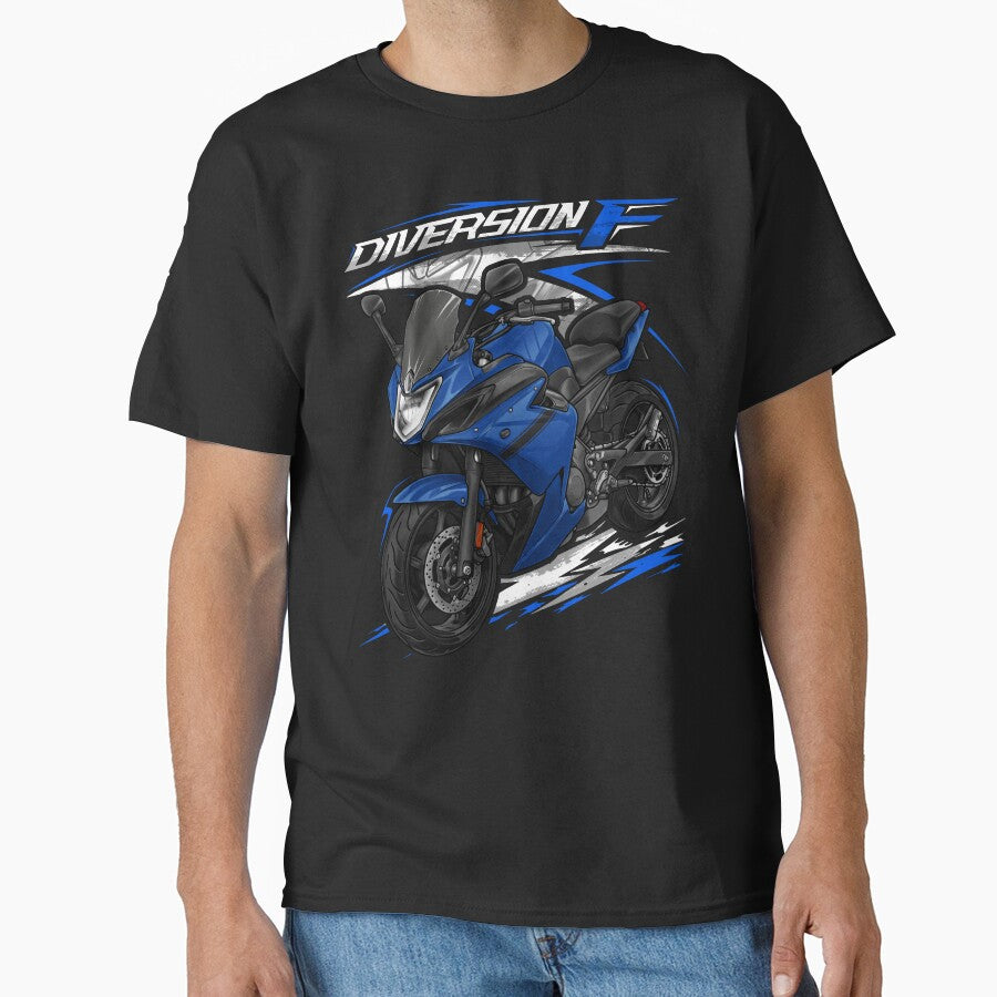Yamaha XJ6 Diversion F 2010 (Viper Blue) for Motorcycle Riders by MotoApparelHub