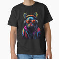 Bulldog With Headphones by DominDesigns