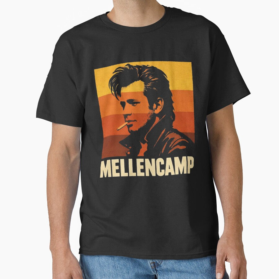 John Mellencamp Retro Americana Rock Tribute Design by TheArtOfCar