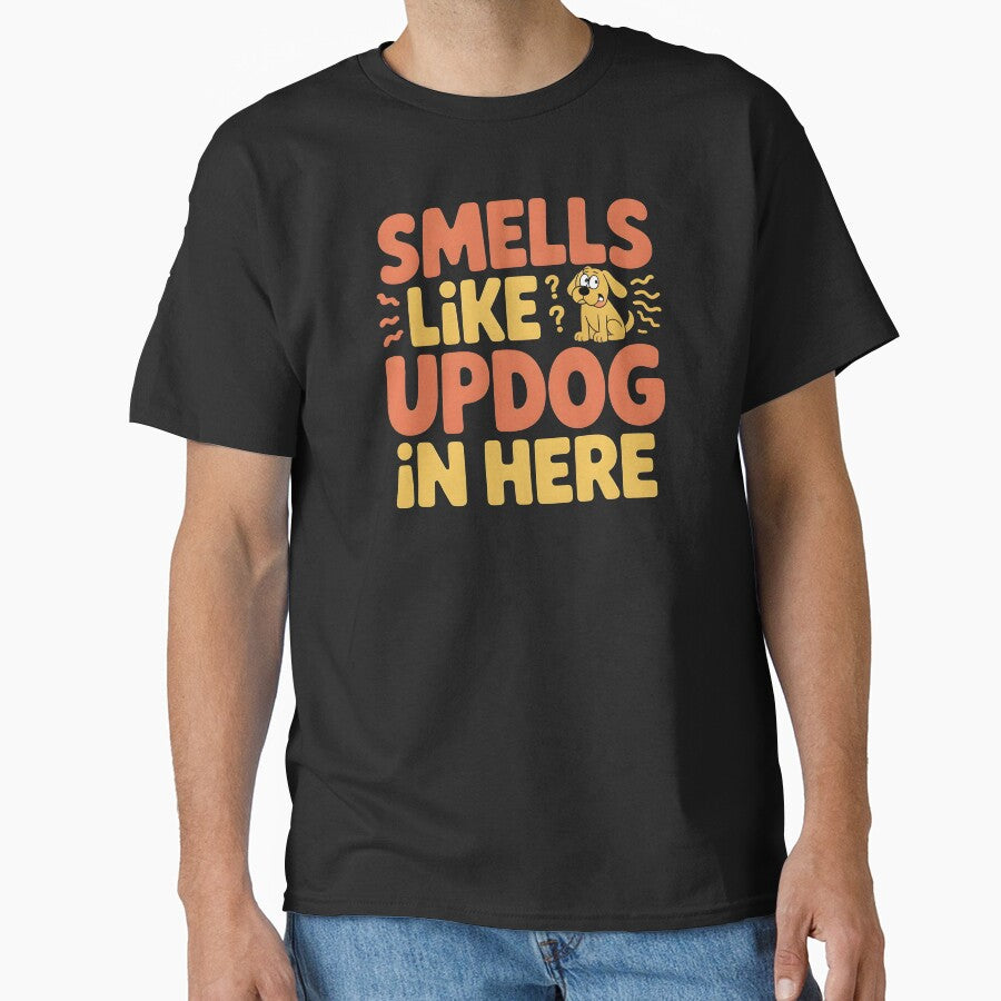 Smells Like Updog In Here – Funny Dad Joke Sarcastic Saying by Redgiant87x