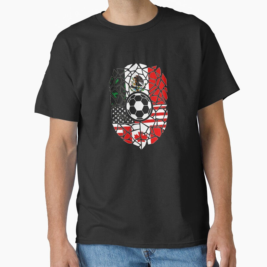 Mosaic Soccer Crest USA Canada Mexico Unity 2026 T-Shirt_82794688 by KTY-NUSS