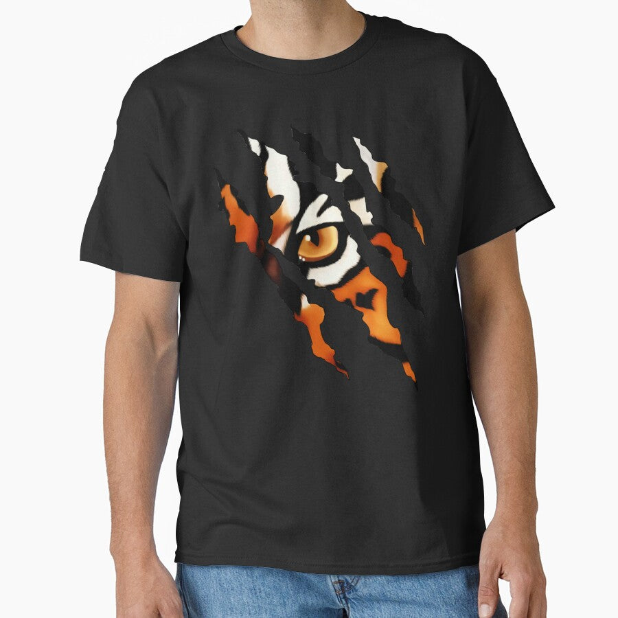 Fearless Tiger Cat Eye Claw Silhouette by wishtopia
