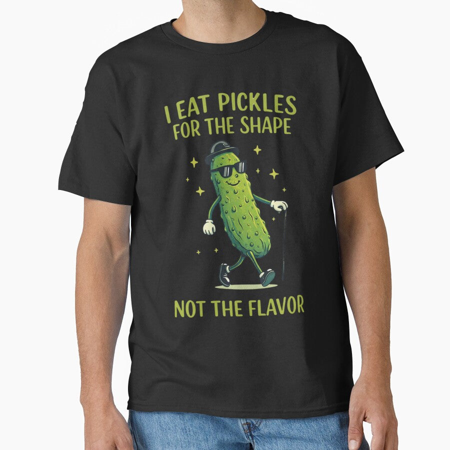 Funny Pickle Humor I Eat Pickles For Shape Meme by TEELVO
