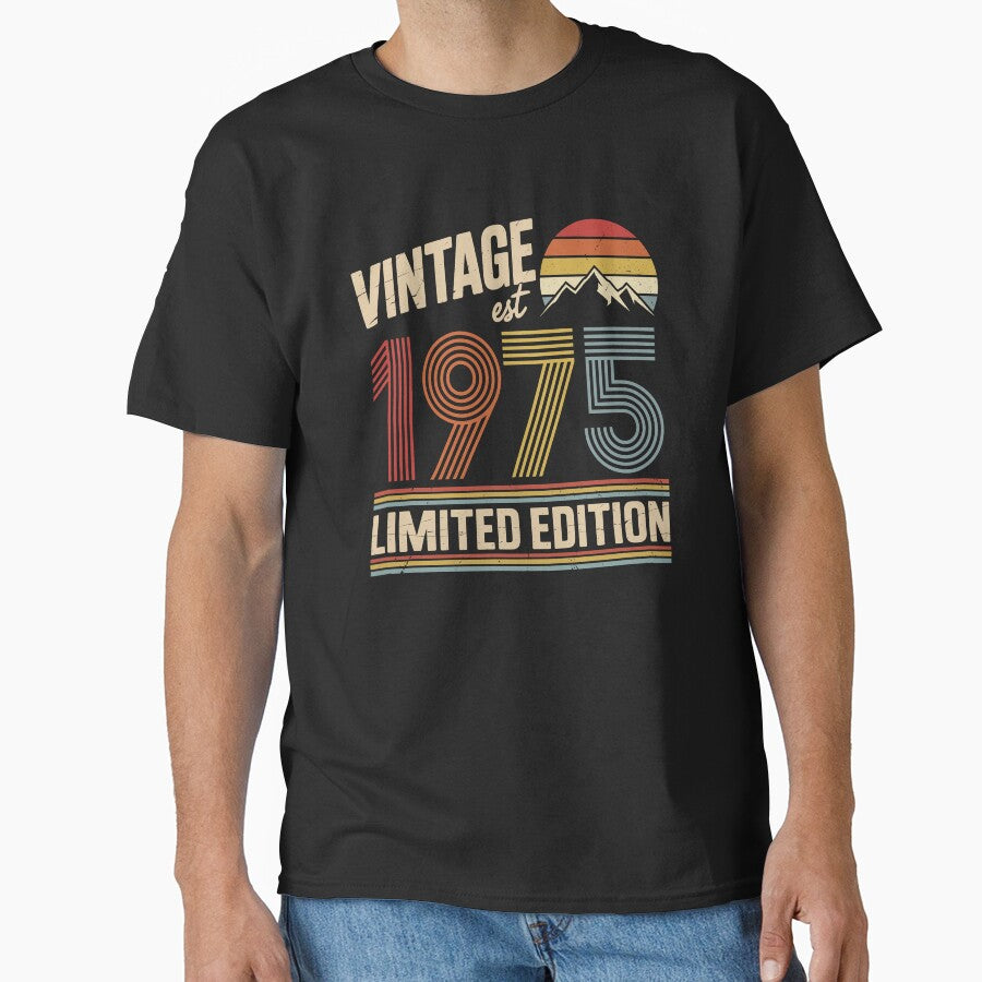 Vintage 1975 Birthday : 51st Birthday Retro Gift, fifty One Gift Idea, 51th Birthday Gift, Vintage 1975 Birthday by Merchall  store
