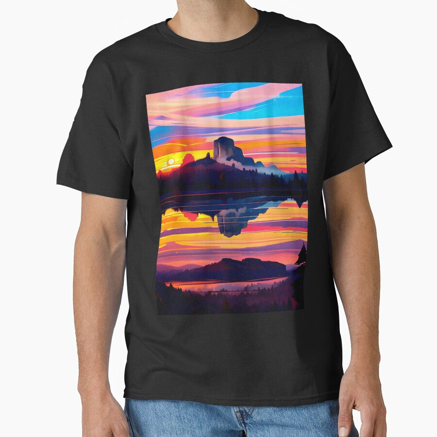 Evening Water View Landscape - Captivating Canvas Print by supeart