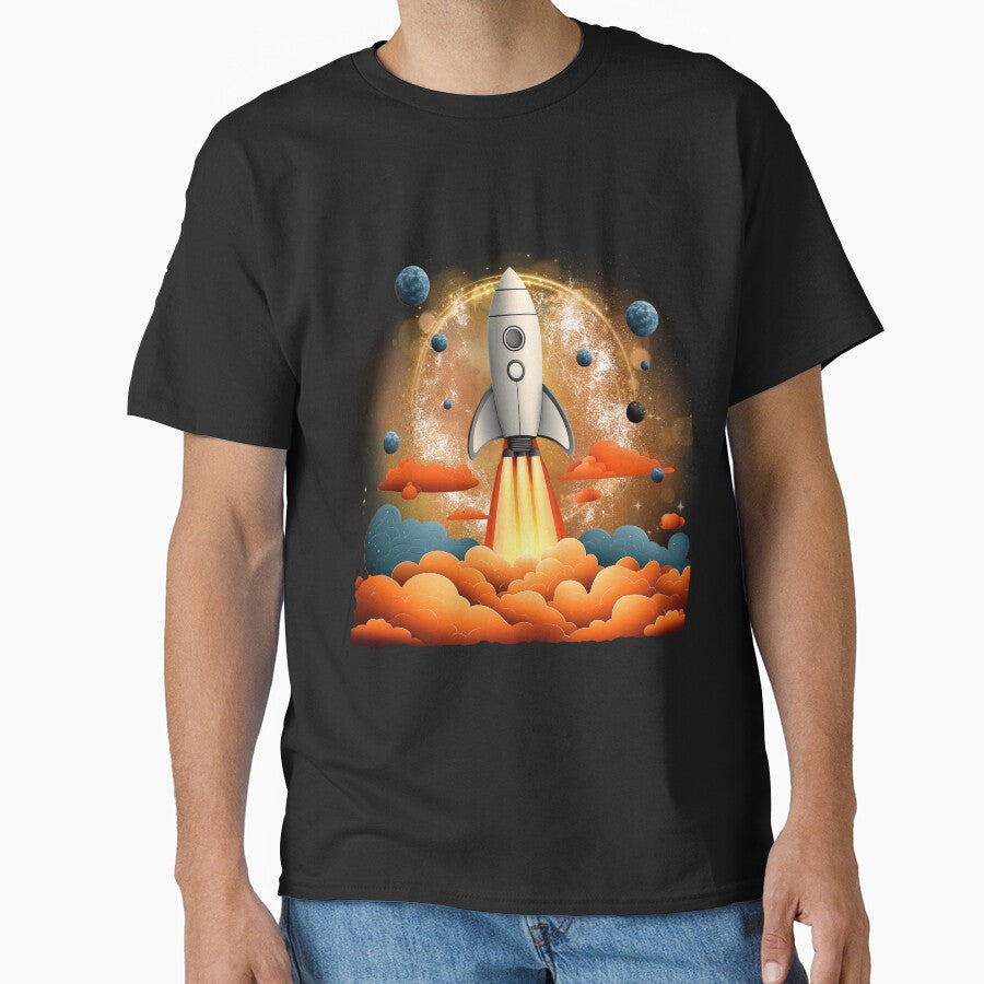 Retro Rocket Launch | Space Adventure Illustration by ChenEngEng