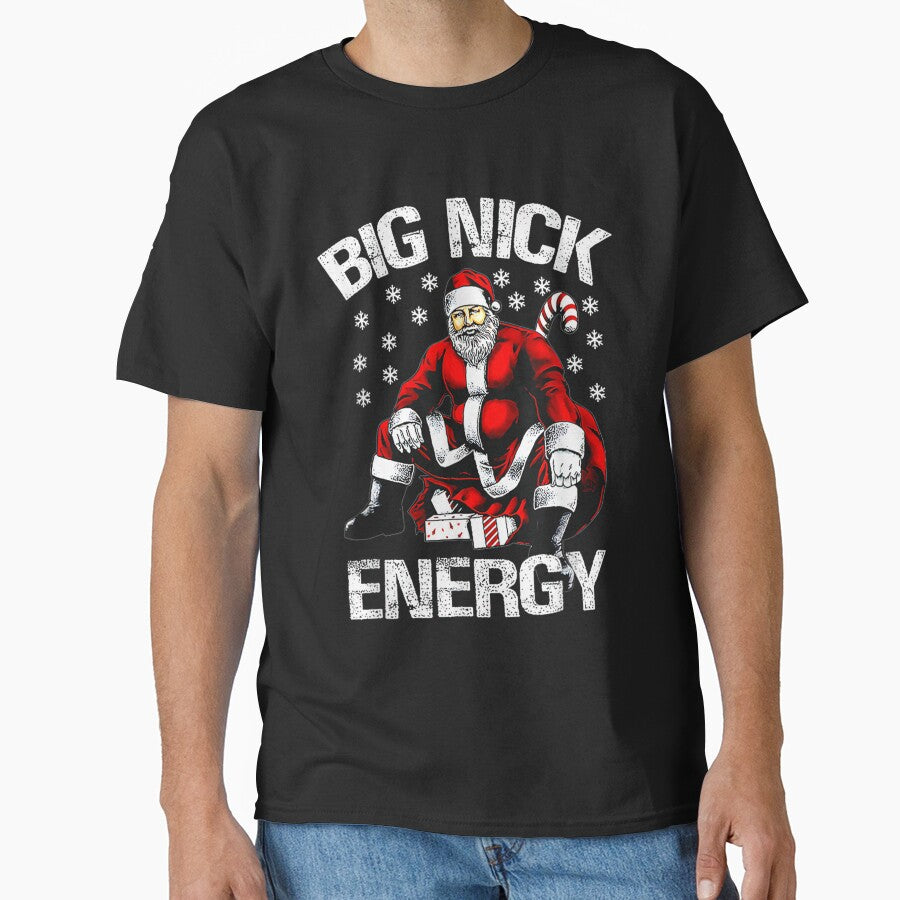 Big Nick Energy Funny Santa Christmas by mmomtz