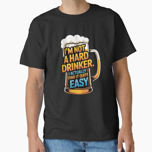 Funny Beer Humor I'm not a hard drinker by fantasticdesign