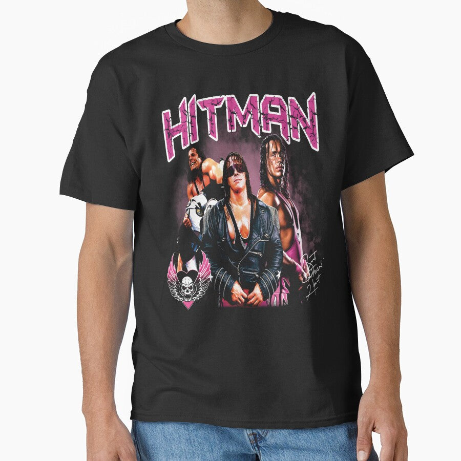 Wrestling Icon Bret Hart Vintage Retro Design by Janylawozniak
