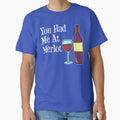 You Had Me At Merlot Wine Glass Bottle Cartoon by jaycartoonist