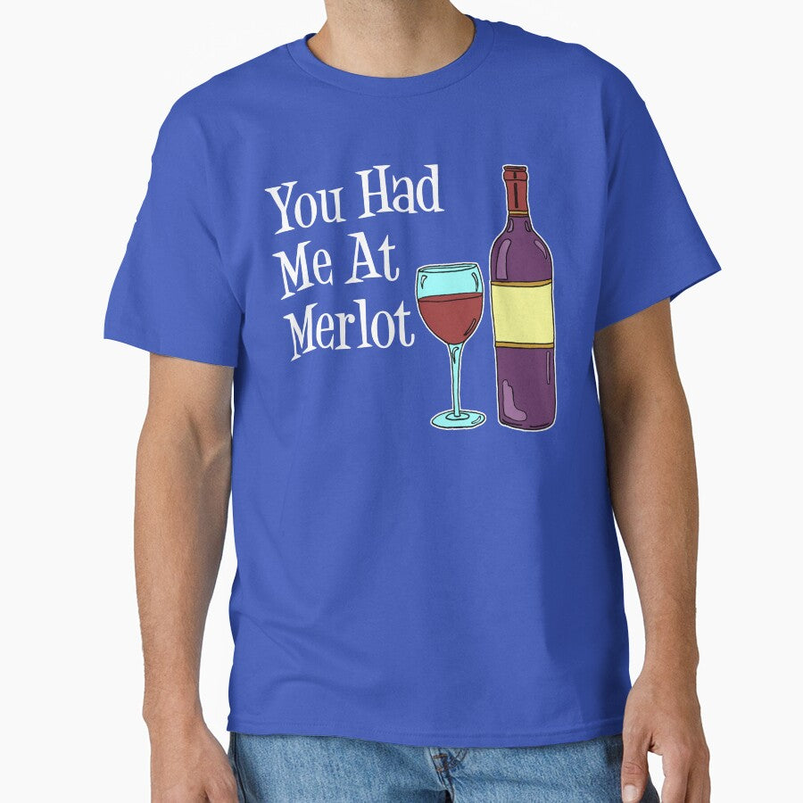You Had Me At Merlot Wine Glass Bottle Cartoon by jaycartoonist