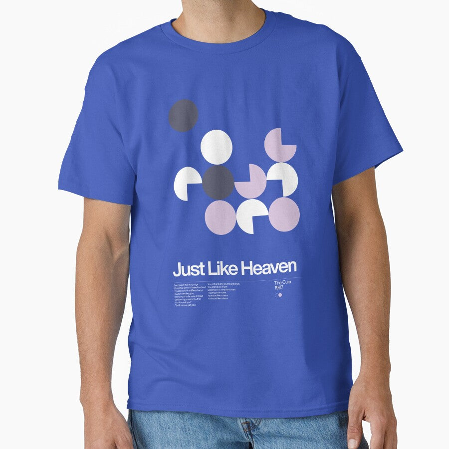 The Cure - Just Like Heaven - 1987, New Wave song Minimalistic Swiss Graphic Design Poster Print by Sub88 Studio