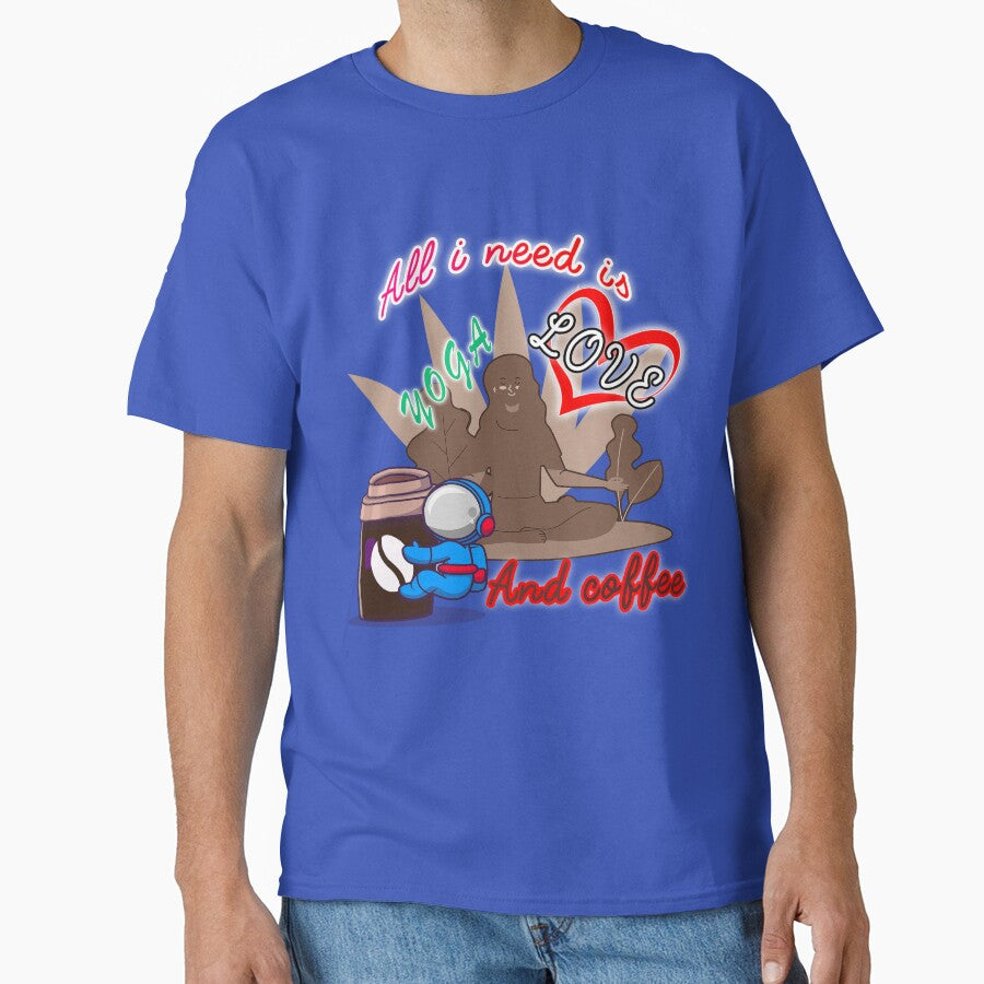 All i need is love and yoga and after dinner coffee cool shirt , cute accessories by Yushidesign