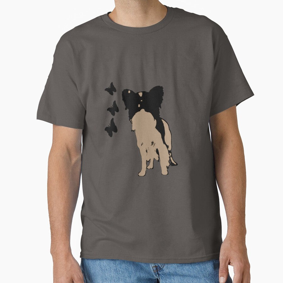 Dog papillon and butterflies by karimaK-71