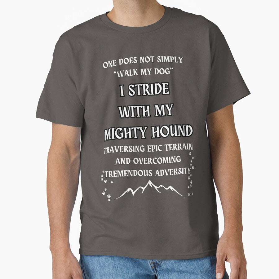 funny dog walking design by Alyn8