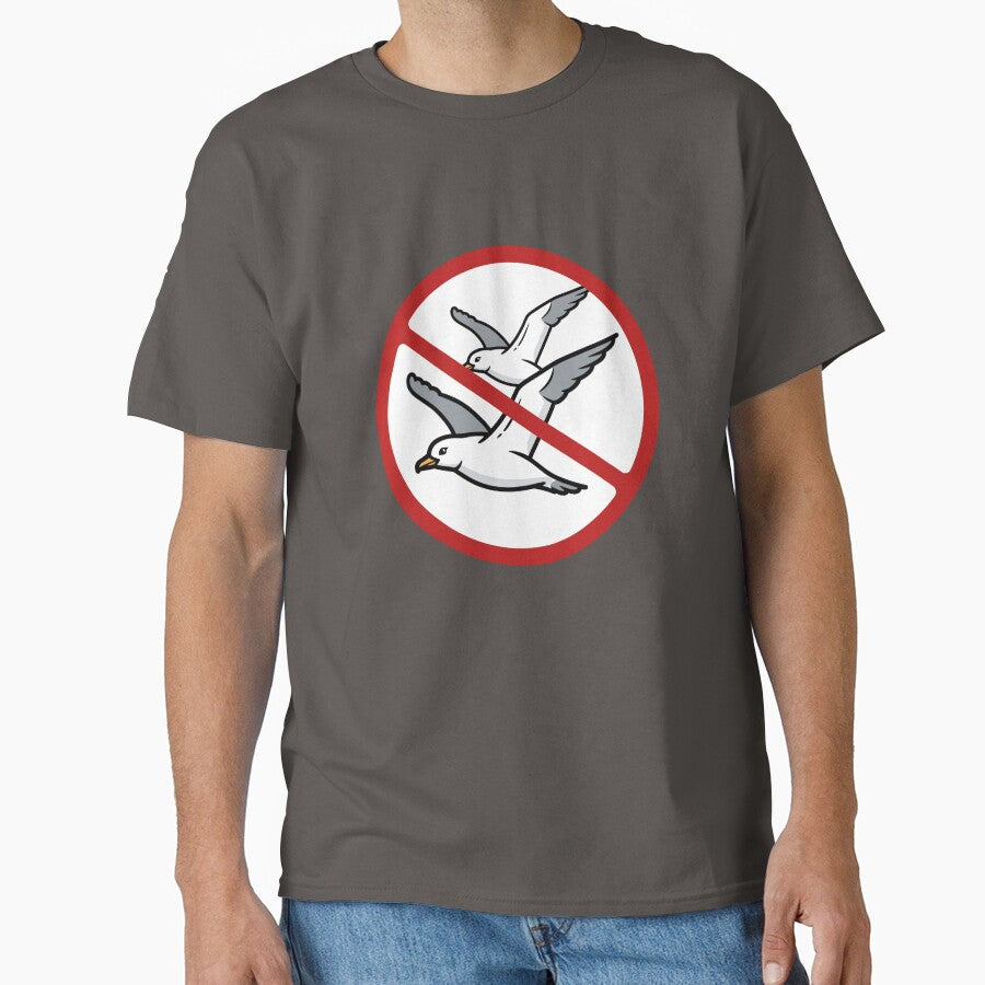 Prohibited Sign, Seagull Sign, Birds, Novelty Sign by AASparksDesigns