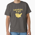 Cheese Cat Neko Kawaii Melting Cat Meme Funny Food Logo Art by Marinaaa010