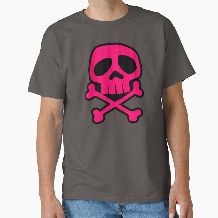 Old School Punk Rock Skull (pink) by muskitt