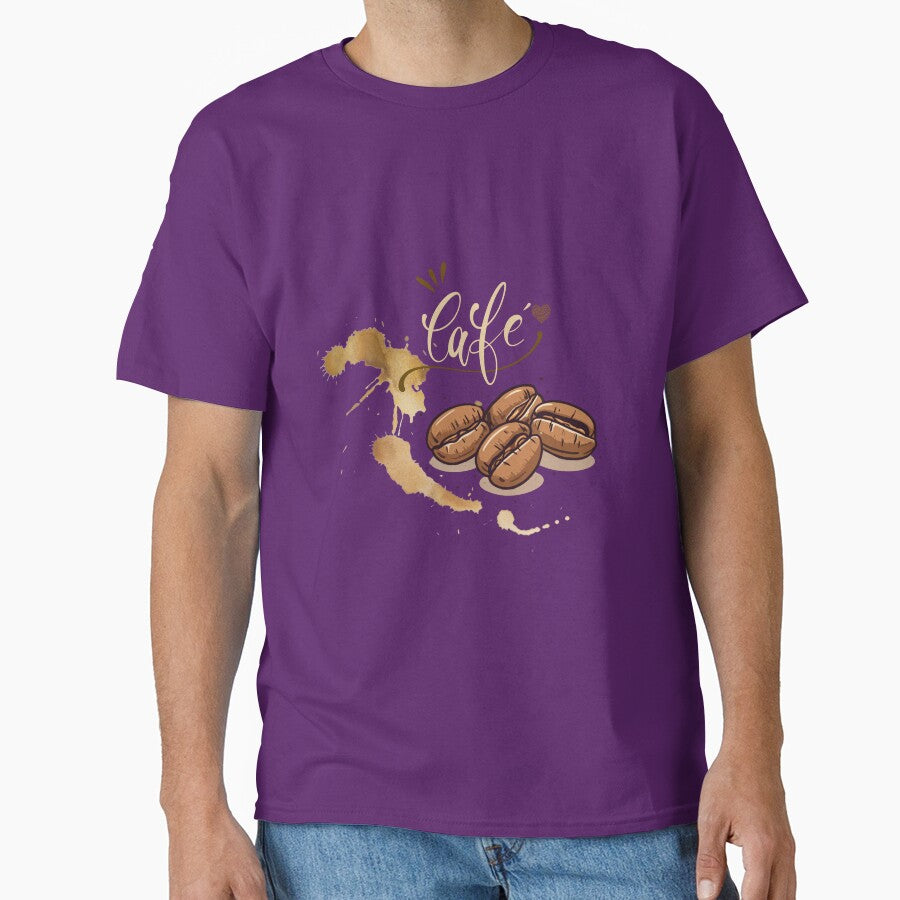 Vintage Cafe Aesthetic - Roasted Coffee Beans with Splash Art by VelaStudioCo