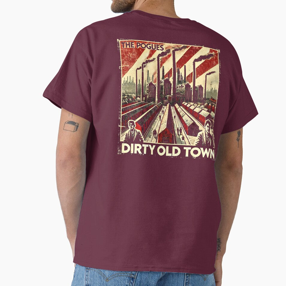 The Pogues T-shirt - Dirty Old Town Soviet Propaganda Style - USSR by Sovietmovies