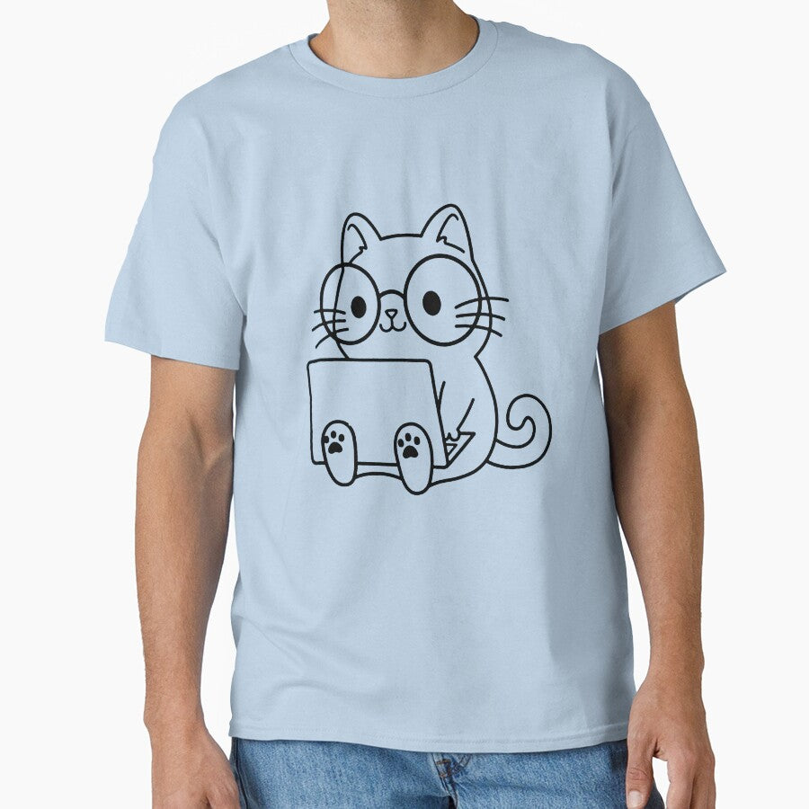 nerd cat by ompongalfina
