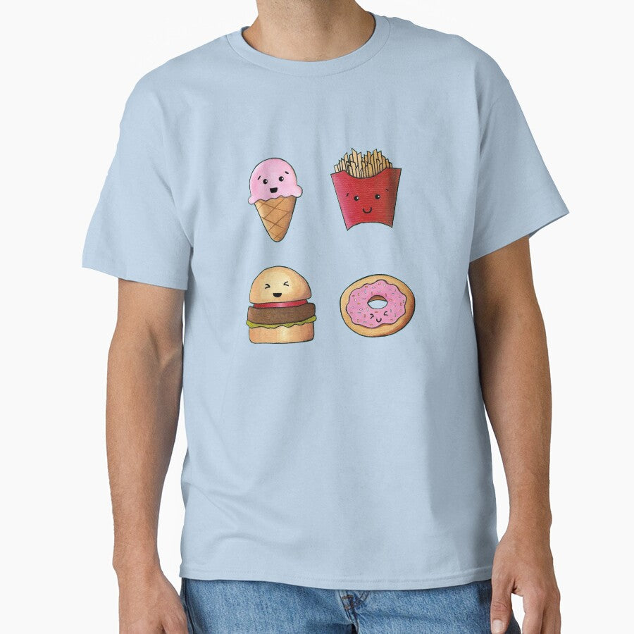 Kawaii Fast Food, Turquoise by christinaashman