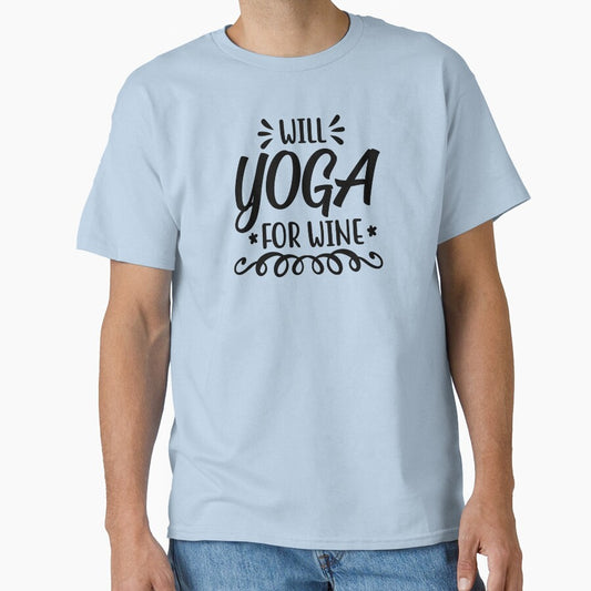 Yoga Quote Will Yoga For Wine Motivational Saying by SoccaTamam