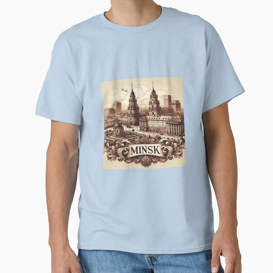 Heritage of Minsk: Sepia-Toned Cityscape by SimplicityPro