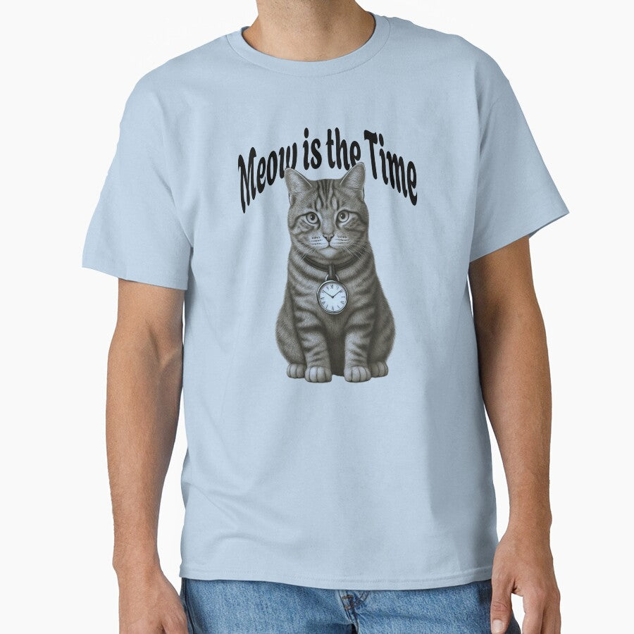 Meow is the Time Funny Cat by Sachie's Studio