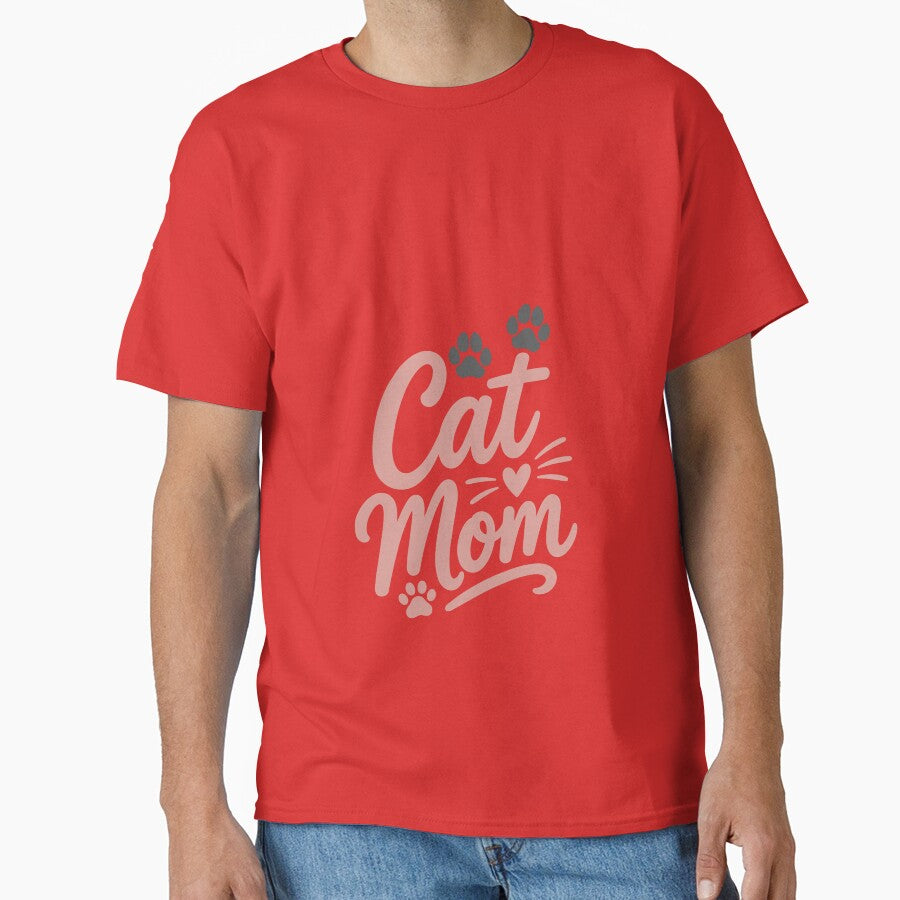 Cat Mom Cute Paw Lover Design by SarahCreativeLab