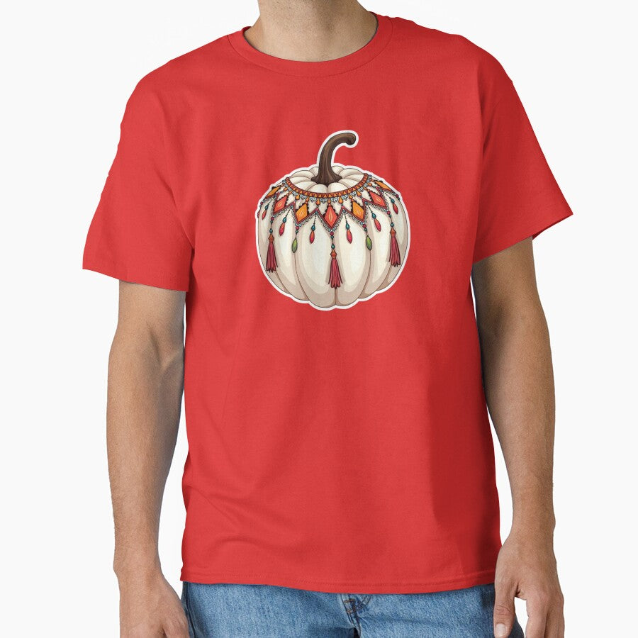 Boho White Pumpkin with Tassles by ArtfullyRooted