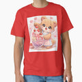 Kawaii Teddy Bear Strawberry Ice Cream Sundae – Cute Pastel Dessert Bear Sticker by Furfolkz