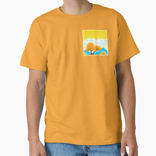 "Orange Colored Nature" Cute Painting. Buy Now by Health And Fitness Posts e-Store