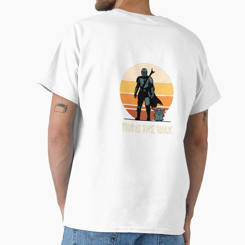 This Is The Way Retro Sunset Space Bounty Hunter by ruidaniel