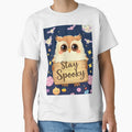 Cute Owl Stay Spooky T-Shirt | Kawaii Halloween Pastel Candy Tee by ArmaanArts