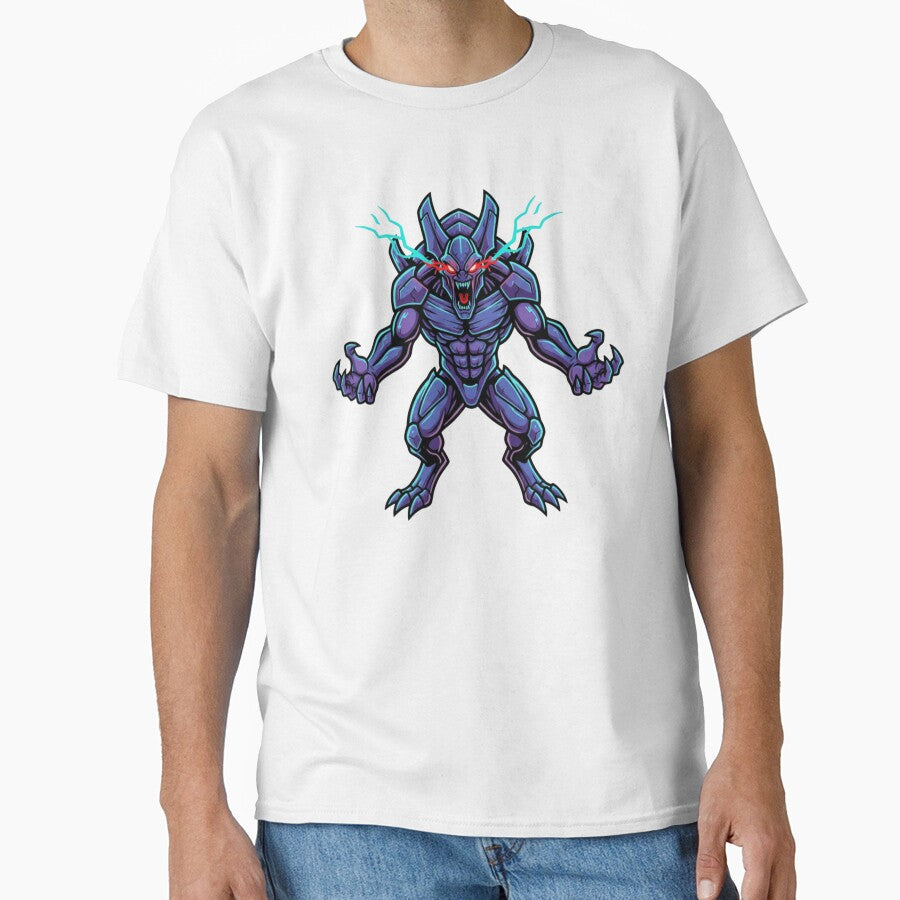 Neon Demon Boss – Cyber Monster Gamer Design by VireonTees