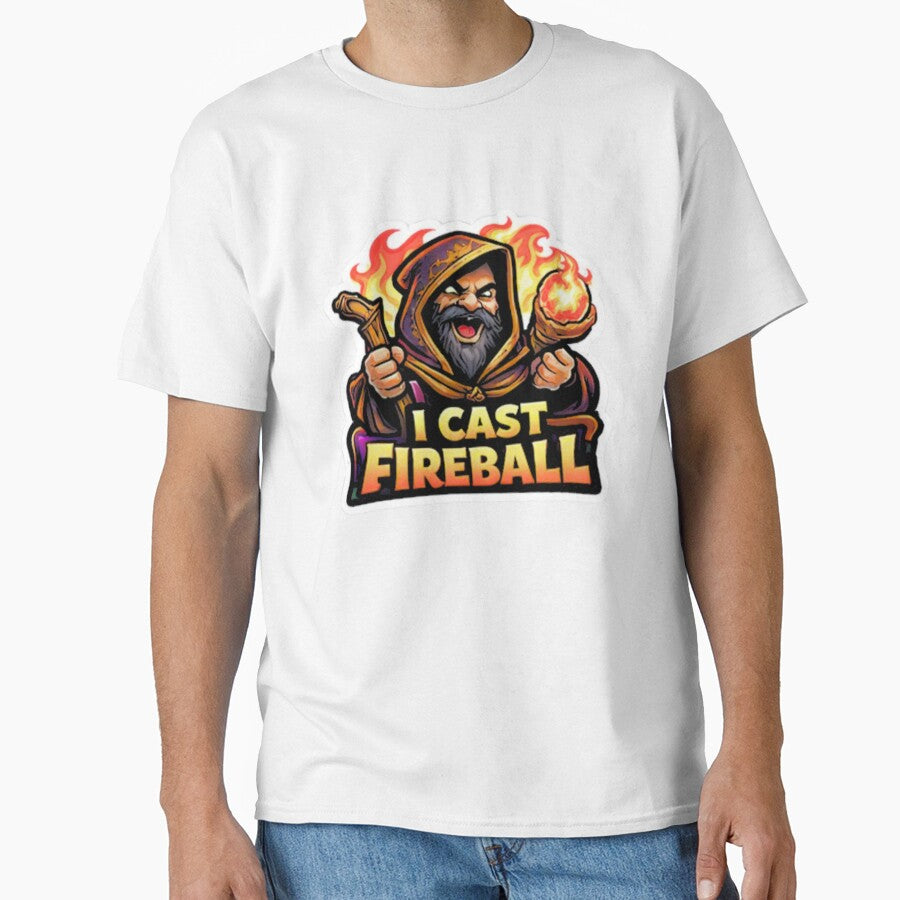 I Cast Fireball Chaotic Wizard Humor by Vibe Forge Gold