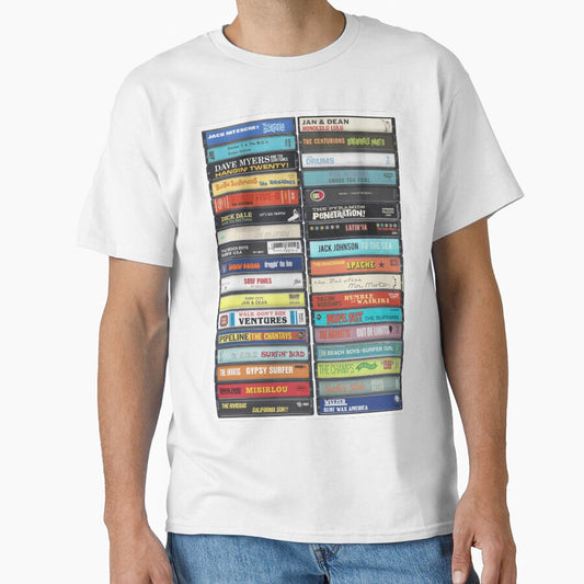 Surfing Music - Surf Anthems - Vintage Cassette Print by Mr Mustard Prints