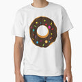 Chocolate frosting sprinkles donut kawaii cute pastel colors decorative pattern by Novel-ty