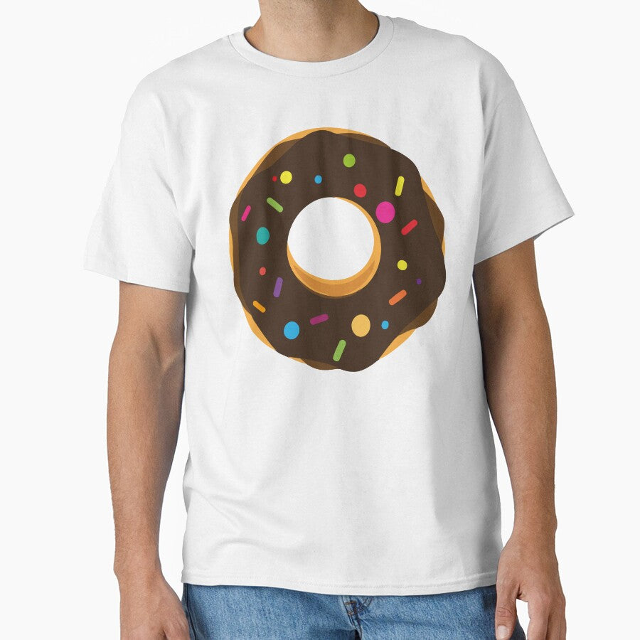 Chocolate frosting sprinkles donut kawaii cute pastel colors decorative pattern by Novel-ty