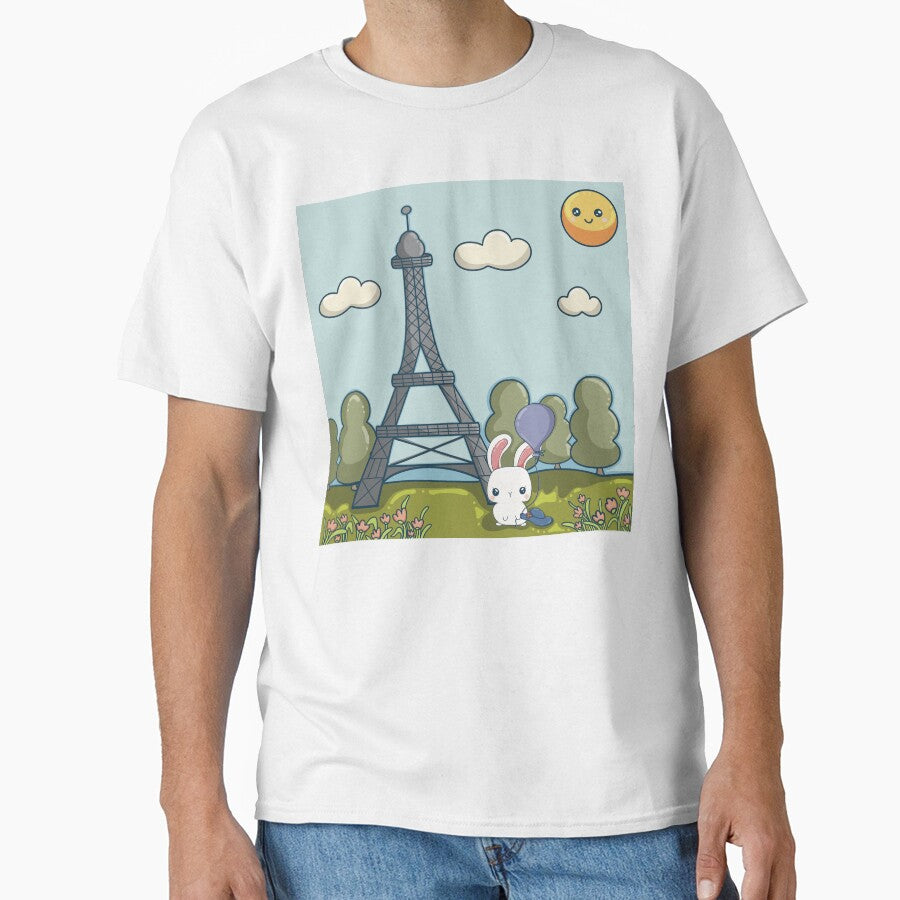 Kawaii Travel Bunny In Paris by LunaMarie80