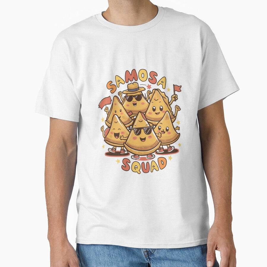 Samosa Addict Cute Cartoon – Funny Indian Food Lover Snack Lover Design by Globalcitytees