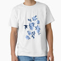 Oriental peonies in sapphire blue by adenaJ
