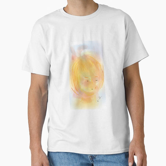 Yellow Girl - Soft Painting 015 by Hjortur