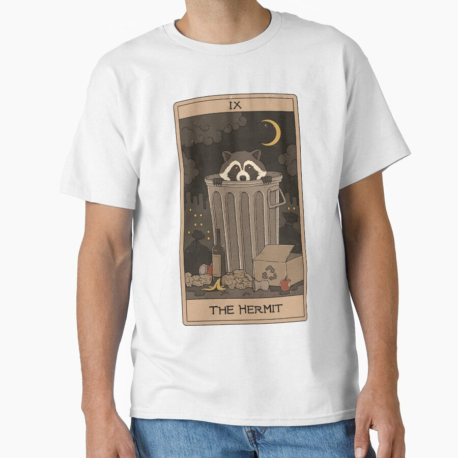 The Hermit - Raccoons Tarot by Thiago Corrêa