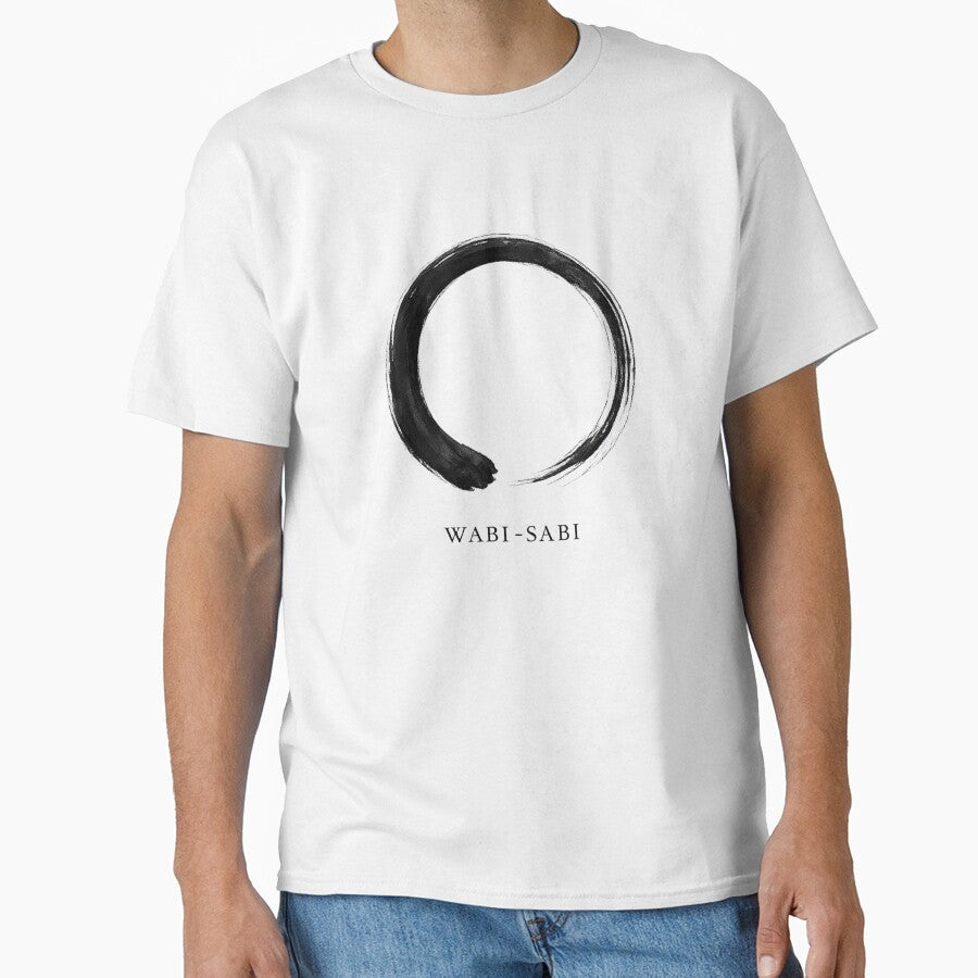 WABI-SABI Enso Circle Minimalist Design | Zen Japanese Ink Art by maaameee