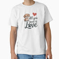 Cute Dog Lover Gift All You Need Is Love Puppy Design by Cool-cat-art