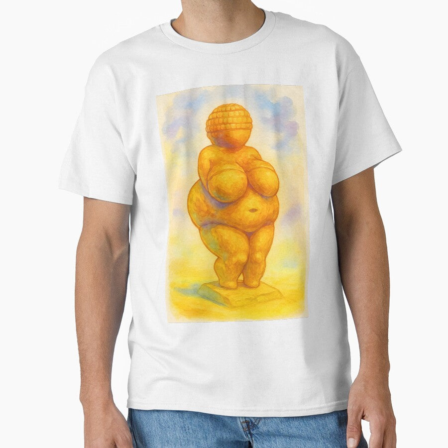 Venus of Willendorf aquarelle art by EmeraldeaArt